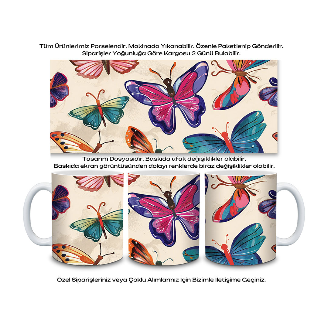 KDKP000000007 - Baskılı Porselen Kupa