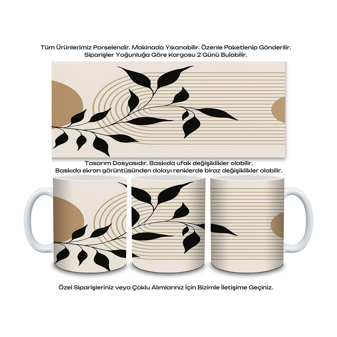 KDKP000000008 - Baskılı Porselen Kupa