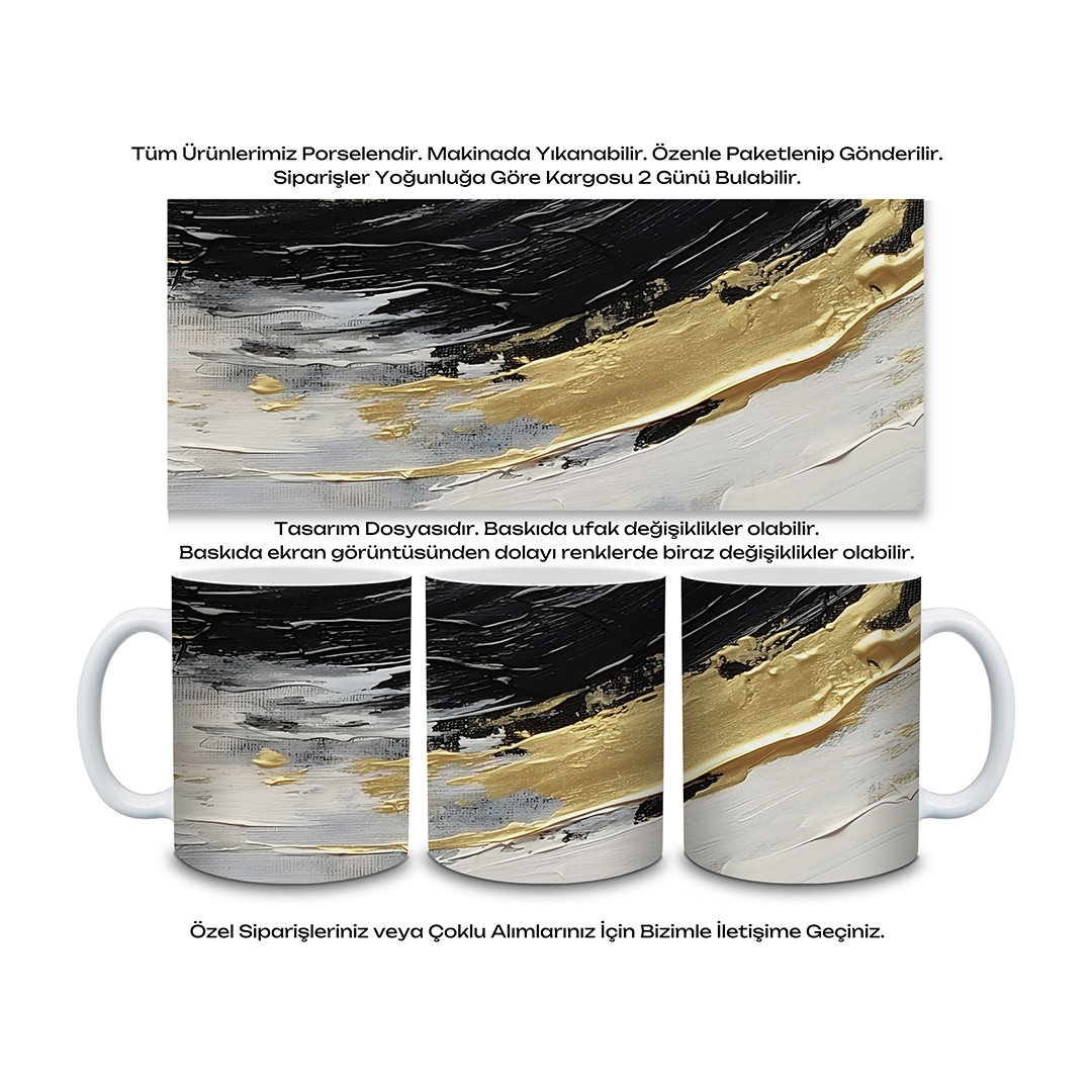 KDKP000000010 - Baskılı Porselen Kupa