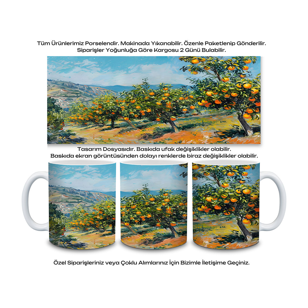 KDKP000000012 - Baskılı Porselen Kupa