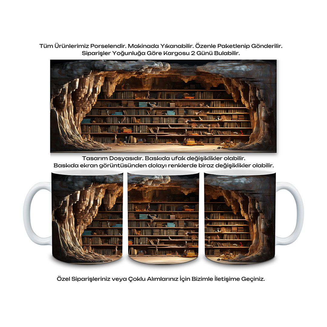 KDKP000000013 - Baskılı Porselen Kupa