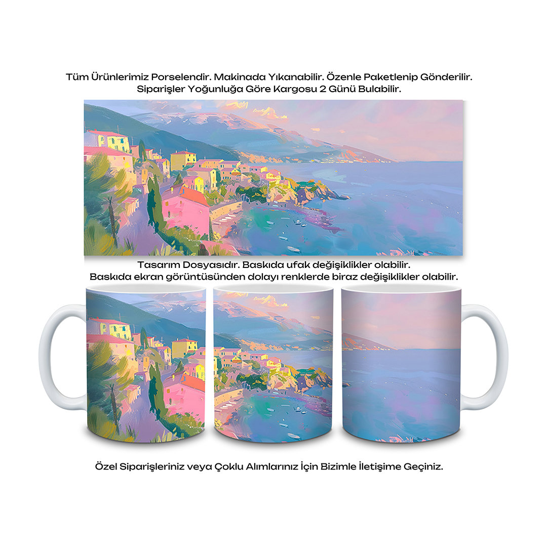 KDKP000000014 - Baskılı Porselen Kupa