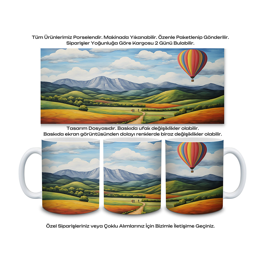 KDKP000000019 - Baskılı Porselen Kupa