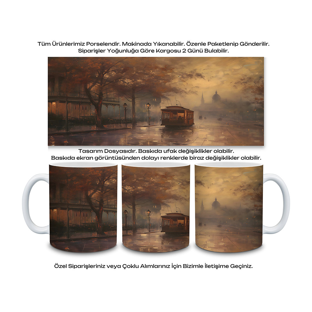 KDKP000000042 - Baskılı Porselen Kupa