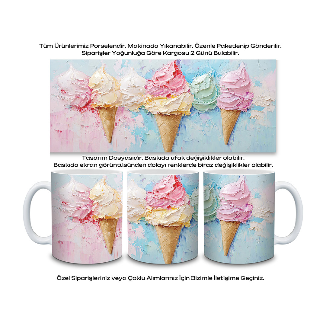 KDKP000005942 - Baskılı Porselen Kupa