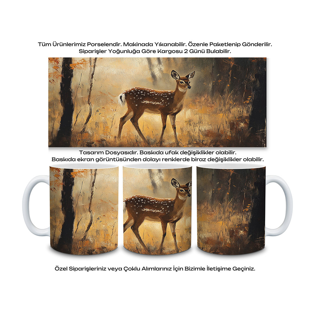 KDKP000005944 - Baskılı Porselen Kupa