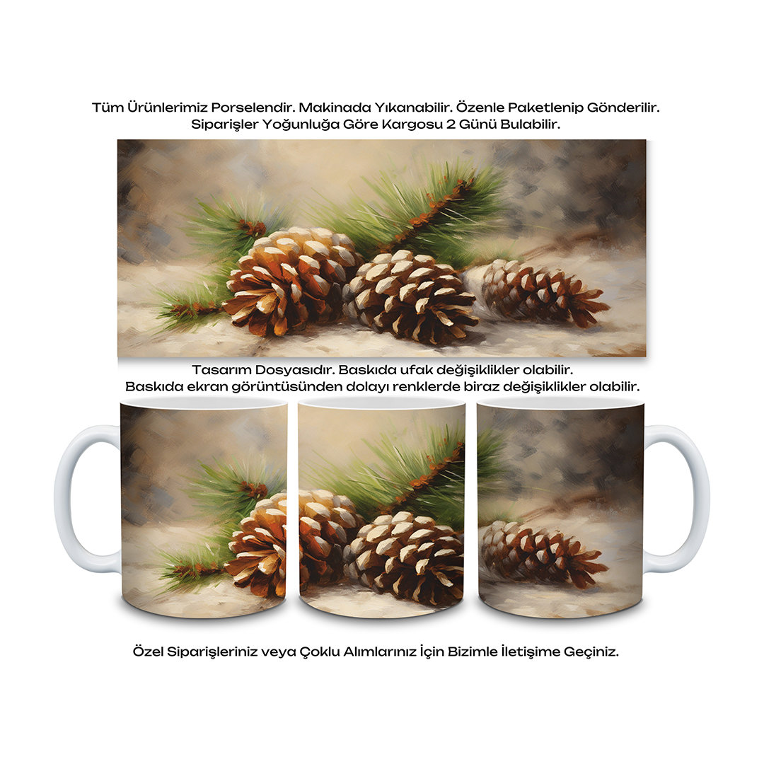 KDKP000005947 - Baskılı Porselen Kupa